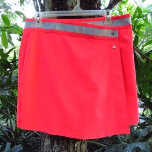Tommy Armour Womans size 8 Neon Pinky Salmon Skort wrap skirt Dri logic